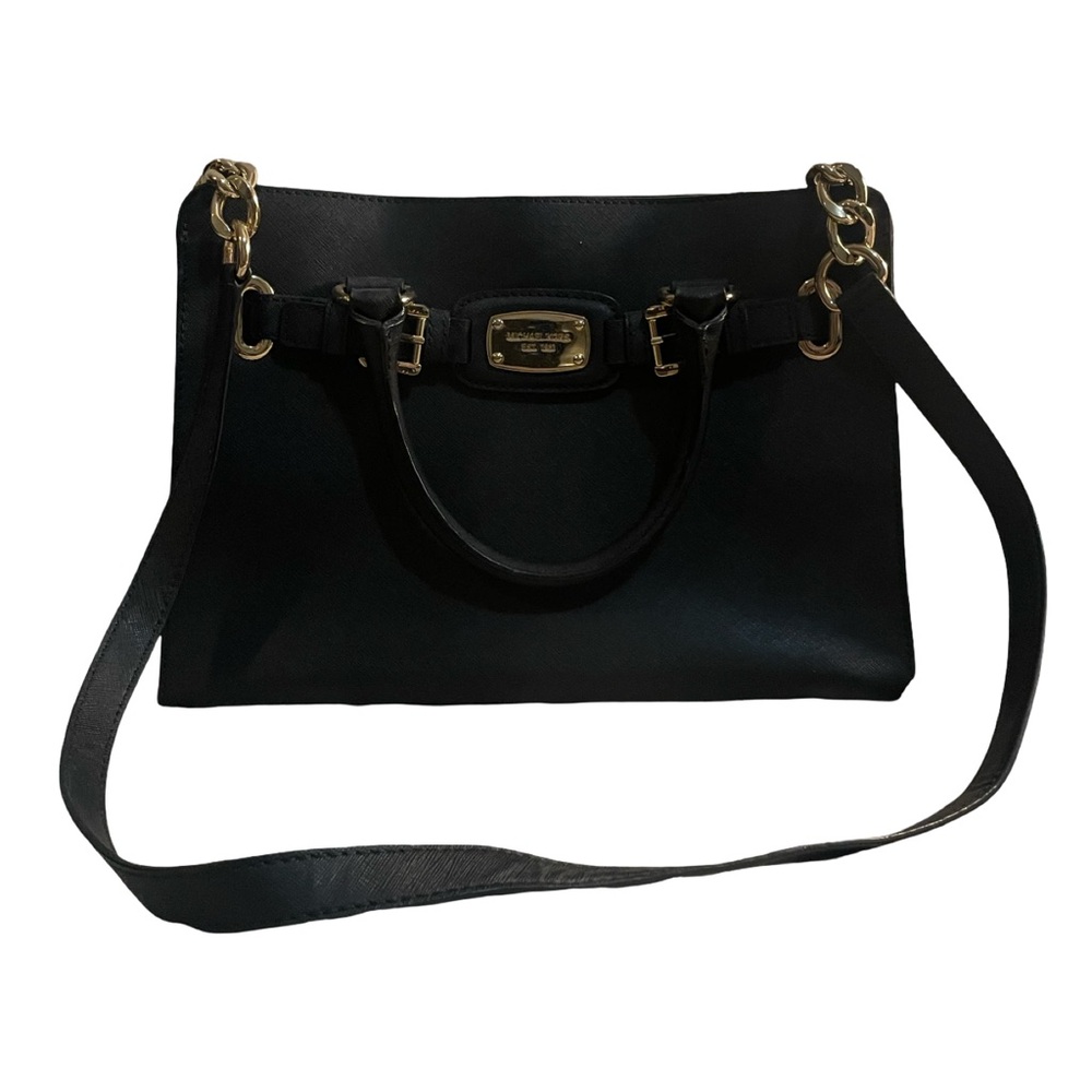Michael Kors Black Leather medium sized Hamilton satchel 🥳